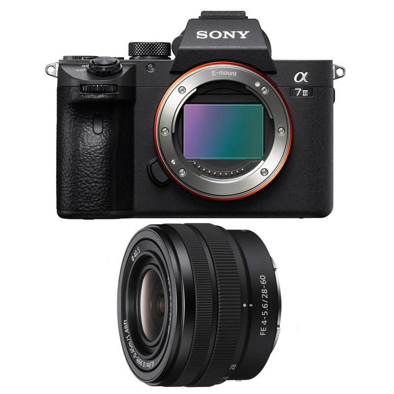 SONY Hybride ALPHA 7 III + Objectif FE 28-60 f/4-5.6 Garanti 3 ans