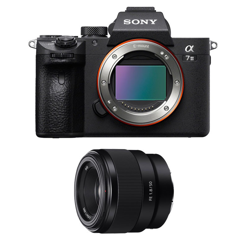 SONY Hybride ALPHA 7 III + Objectif FE 50mm f/1.8 Garanti 3 ans