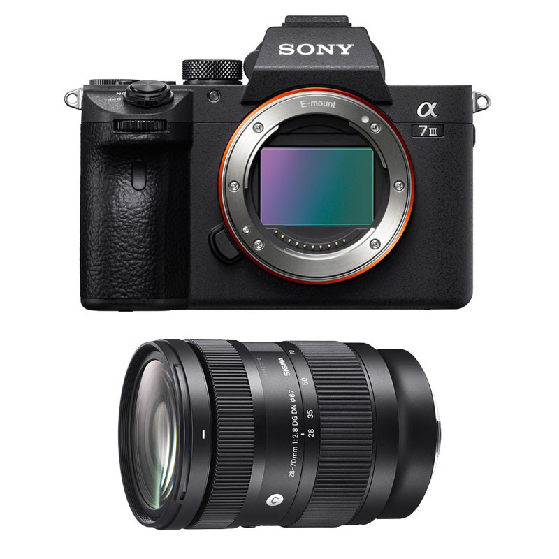 SONY Hybride ALPHA 7 III + Objectif SIGMA 28-70mm f/2.8 DG DN Contemporary Garanti 3 ans