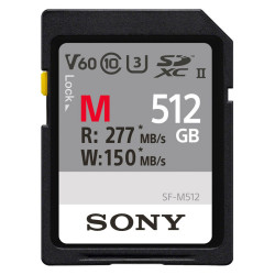 SONY Carte SD SF-M 512 Go R277/W150
