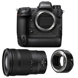 NIKON Z9 + Objectif Z 24-120mm f/4 S Garanti 3 ans + Adaptateur FTZ II