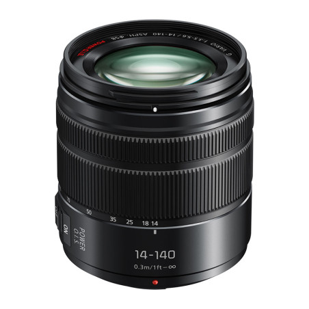 PANASONIC Objectif Lumix G Vario 14-140mm f/3.5-5.6 POWER OIS Noir Garanti 2 ans