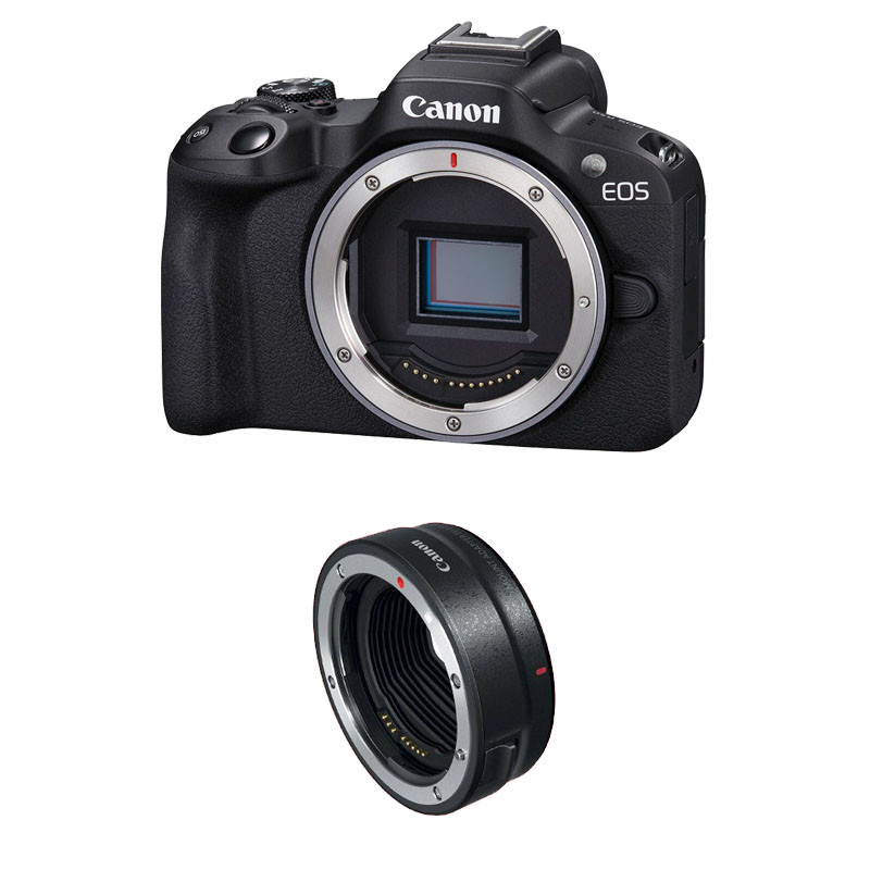 CANON Hybride EOS R50 Garanti 3 ans + Bague EF-EOS R