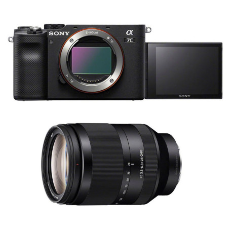 SONY Hybride ALPHA 7C NOIR + Objectif FE 24-240 Garanti 3 ans