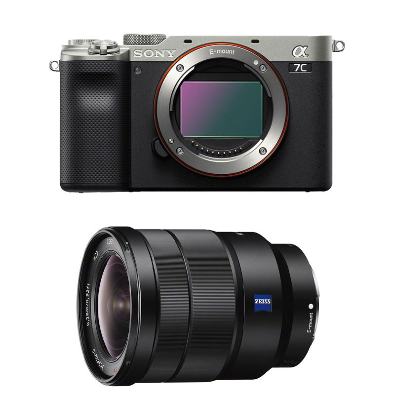 SONY Hybride ALPHA 7C SILVER + Objectif FE 16-35 f/4 Garanti 3 ans