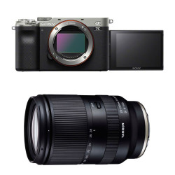 SONY Hybride ALPHA 7C SILVER + Objectif TAMRON 28-200 f/2.8-5.6 SONY Hybride FE Garanti 3 ans