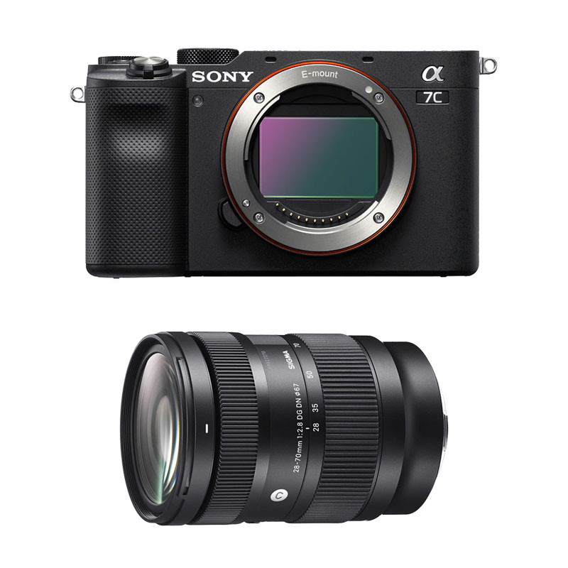 SONY Hybride ALPHA 7C NOIR + Objectif SIGMA 28-70mm f/2.8 DG DN Contemporary Garanti 3 ans