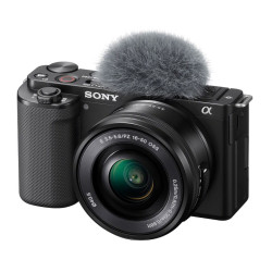 SONY Hybride ALPHA ZV-E10 NOIR + Objectif 16-50mm PZ f/3-5.5-6 Garanti 3 ans