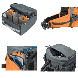 LOWEPRO Sac à dos Powder BP 500 AW Gris et Orange
