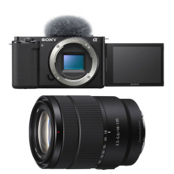 SONY Hybride ALPHA ZV-E10 NOIR + Objectif 18-135 f/3.5-5.6 OSS Garanti 3 ans