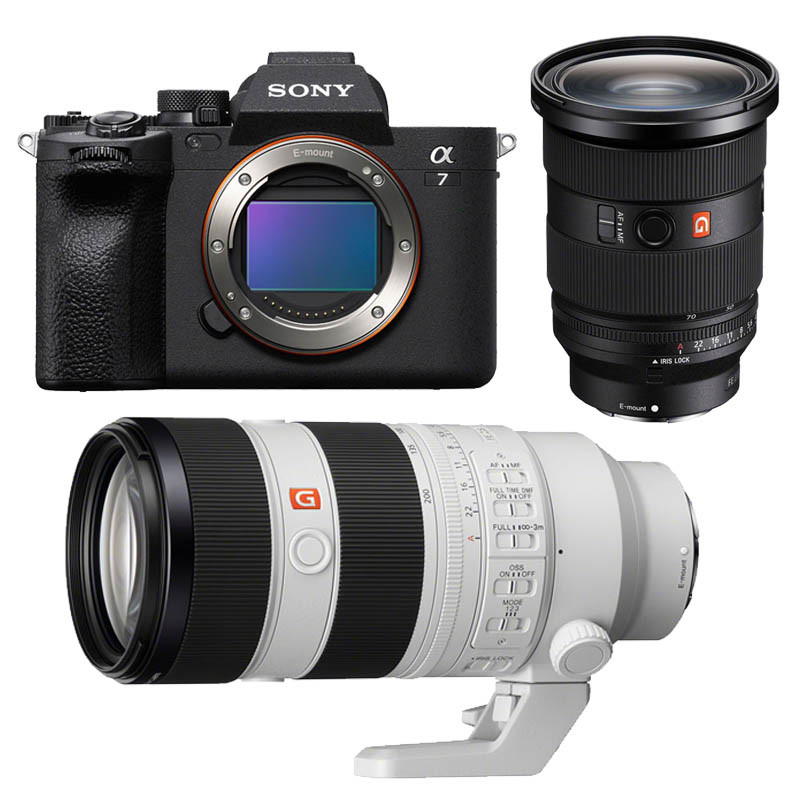SONY Hybride ALPHA 7 IV + Objectif FE 24-70 f/2.8 GM II + Objectif FE 70-200mm f/2.8 GM II Garanti 3 ans