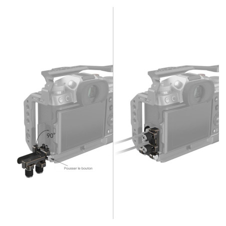 SMALLRIG Serre cable HDMI et USB-C pour Fujifilm X-T5 - 4147