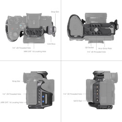 SMALLRIG Cage "Rhinoceros" Advanced pour Sony Alpha 7R V / Alpha 7 IV / Alpha 7S III - 3710