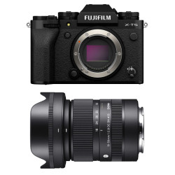 FUJIFILM Hybride X-T5 NOIR + Objectif SIGMA 18-50mm f/2.8 DC DN Contemporary Garanti 3 ans