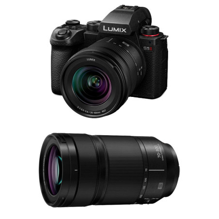 PANASONIC Hybride LUMIX S5 MARK II + Objectif 20-60mm f/3.5-5.6 + Objectif 70-300mm f/4.5-5.6