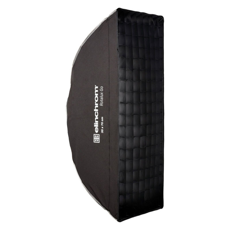 ELINCHROM boite à lumière Rotalux Go strip 35X75 cm avec diffuseur. grille. sac sans adaptateur