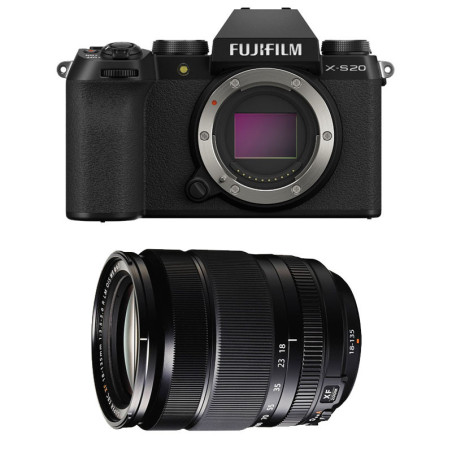 FUJIFILM Hybride X-S20 NOIR + Objectif Fujinon XF 18-135mm f/3.5-5.6 R LM OIS WR Garanti 3 ans