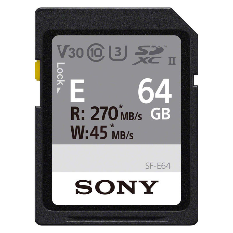 SONY Carte SD 64Go Go R270/W45 - SFE-64-A - SD SDHC SDXC pas cher