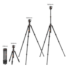 K&F Trepied carbone + rotule Bh-36