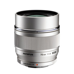 OLYMPUS Objectif M.ZUIKO ED 75mm f/1.8 Silver Garanti 2 ans