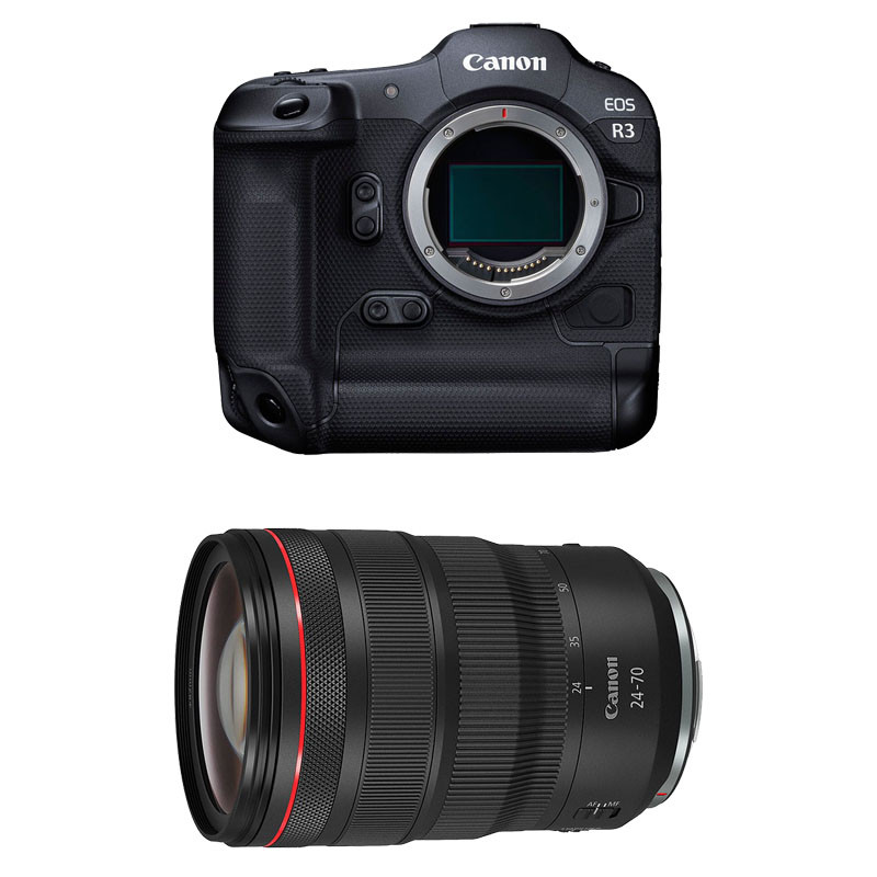 CANON Hybride EOS R3 + Objectif RF 24-70mm f/2.8 L IS USM Garanti 3 ans
