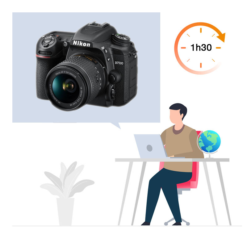 Formation photo en ligne NIKON D7500 - 1h30