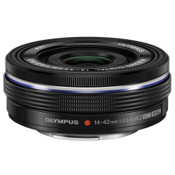 OLYMPUS Objectif M.ZUIKO 14-42mm f/3.5-5.6 EZ Pancake Noir Garanti 2 ans