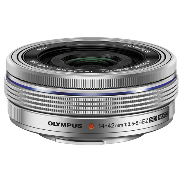 OLYMPUS Objectif M.ZUIKO 14-42mm f/3.5-5.6 EZ Pancake Silver Garanti 2 ans