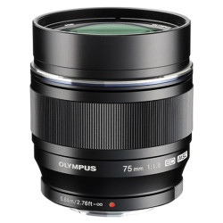 OLYMPUS Objectif M.ZUIKO ED 75mm f/1.8 Noir Garanti 2 ans