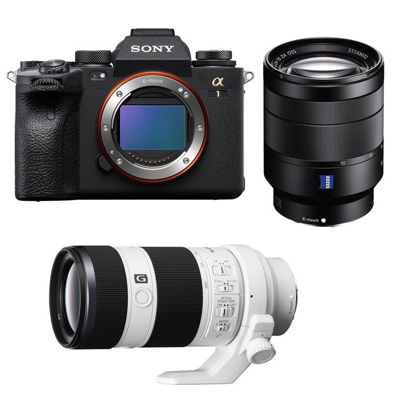 SONY Hybride ALPHA 1 + Objectif SEL FE 24-70mm f/4 + Objectif FE SEL-70-200mm f/4 G Garanti 3 ans