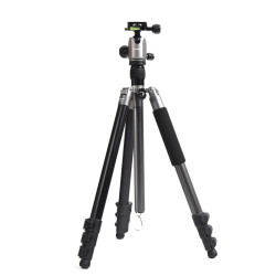 STARBLITZ Kit trépied 2 en 1 aluminium 4 sections en gris