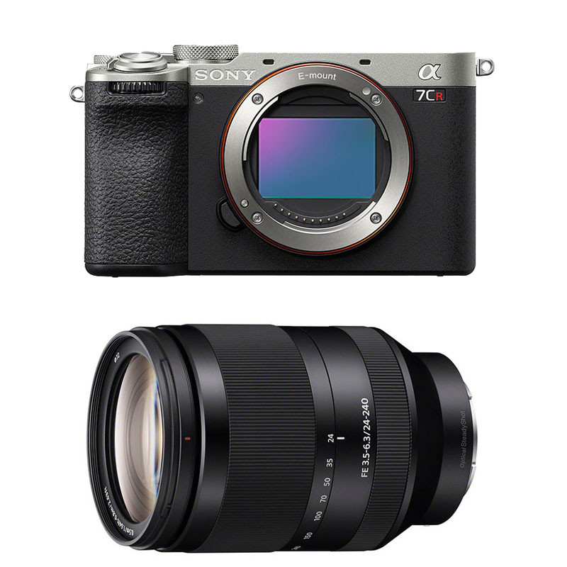 SONY Hybride ALPHA 7C R SILVER + Objectif FE 24-240 f/3.5-6.3 Garanti 3 ans