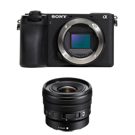 SONY Hybride ALPHA 6700 NOIR + Objectif SEL E PZ 10-20mm f/4 Garanti 3 ans