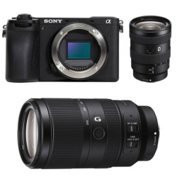 SONY Hybride ALPHA 6700 NOIR + Objectif 16-55mm f/2.8 G + Objectif 70-350mm f/4.5-6.3 G OSS Garanti 3 ans