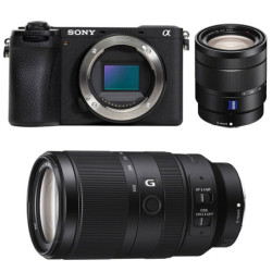 SONY Hybride ALPHA 6700 NOIR + Objectif 16-70 f/4 OSS + Objectif 70-350mm f/4.5-6.3 G OSS Garanti 3 ans