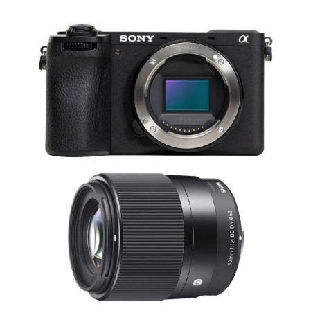 SONY Hybride ALPHA 6700 NOIR + Objectif SIGMA 30mm 1.4 Garanti 3 ans