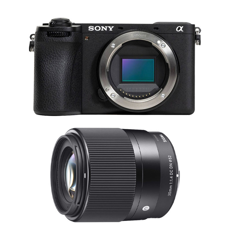 SONY Hybride ALPHA 6700 NOIR + Objectif SIGMA 30mm 1.4 Garanti 3 ans