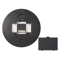 BRESSER MyTime LEDsec Horloge murale 24 cm - anthracite 8020215MGU000