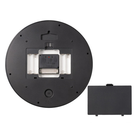 BRESSER MyTime LEDsec Horloge murale 24 cm - anthracite 8020215MGU000