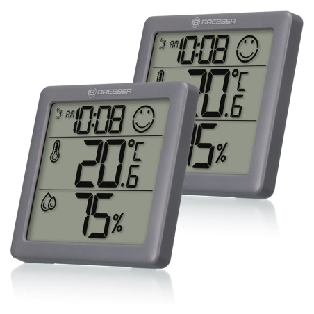 BRESSER Climate Smile 2 unit Set Thermo- / Hygrometer 7000017