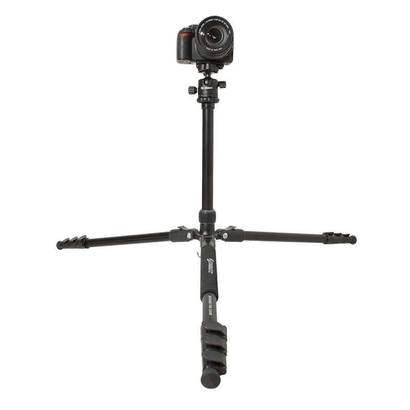 STARBLITZ Treppiede TS-290 In Alluminio – Altezza Max 156cm, Testa 3 Vie, Custodia Inclusa
