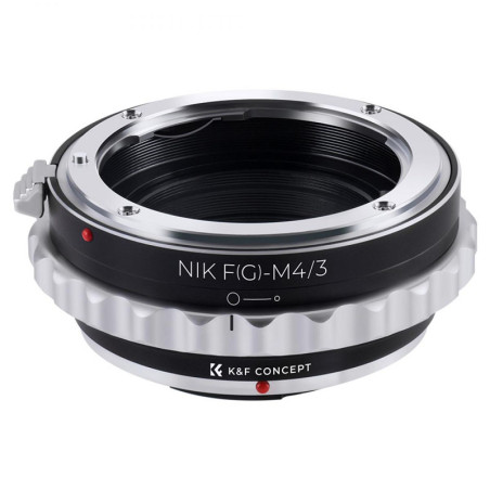 K&F Bague d'adaptation Nikon G/F/AI/AIS/D compatible avec M4/3
