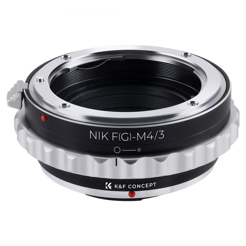 K&F Bague d'adaptation Nikon G/F/AI/AIS/D compatible avec M4/3