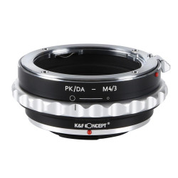 K&F Bague d'adaptation Pentax K/M/A/FA/DA compatible avec M4/3