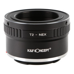 K&F Bague d'adaptation T2 compatible avec NEX SONY E
