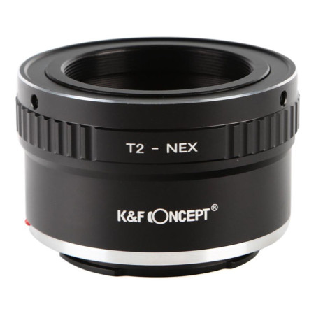 K&F Bague d'adaptation T2 compatible avec NEX SONY E