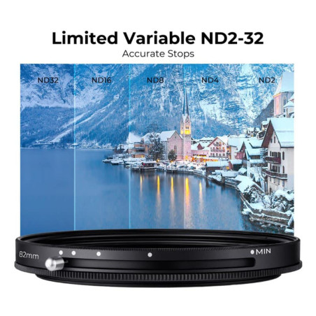 K&F Filtre Nano X CPL+Variable ND2-ND32 72mm