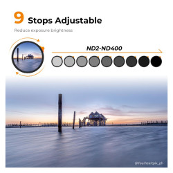 K&F Filtre Nano X HD ND2-400 Revetement vert 58mm