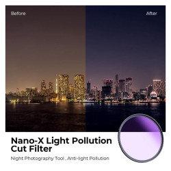 K&F Filtre Nano X natural night light 72mm