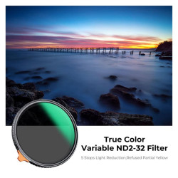 K&F Filtre Nano X true color Variable ND2-32 82mm